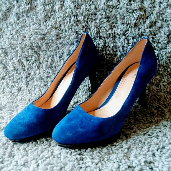 Cole Haan Shoes - Cole Haan Blue suede heels